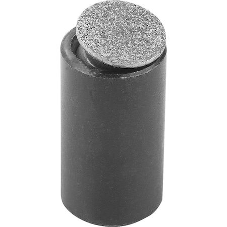 Kipp Self-Aligning Pads W O-Ring M10, D1=24, Dk=20, Form:O, Carbon Steel, Comp:Diamond K0284.510X028